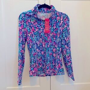Brand New with tags, never worn Lilly Pulitzer Justine 1/2 Zip UPF 50+